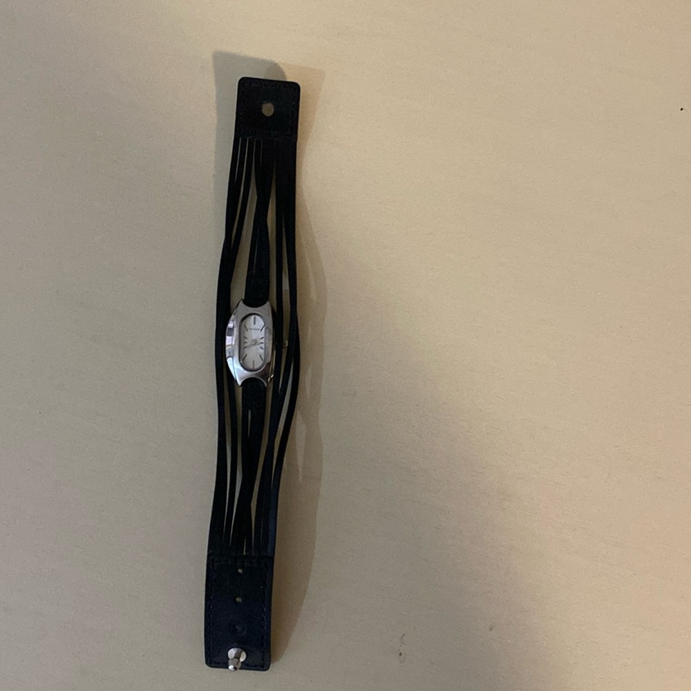 Leather watch